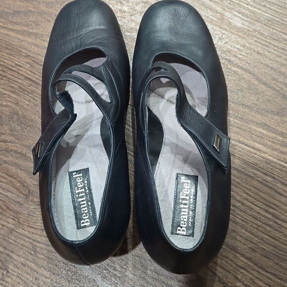 Vintage Look! Leather Mary Janes 41 - Picture 3 of 7